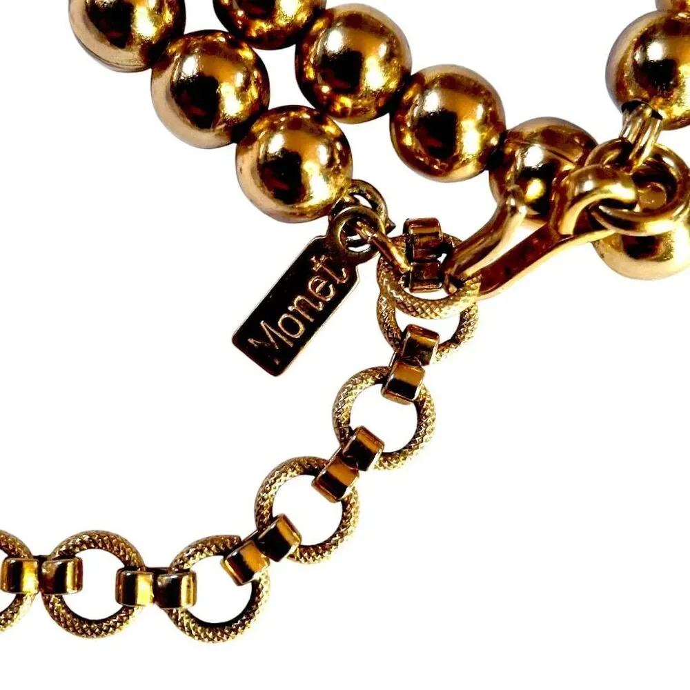 🔥Monet Gold Beaded Wrap around bracer t